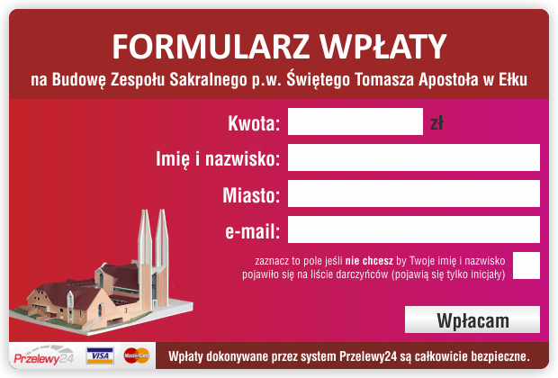 formularz wpłaty